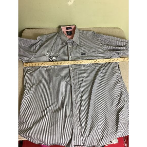 LRG Mens Long Sleeve Striped Button Down Shirt Sz 3XL EUC Trendy Streetwear - Picture 9 of 14